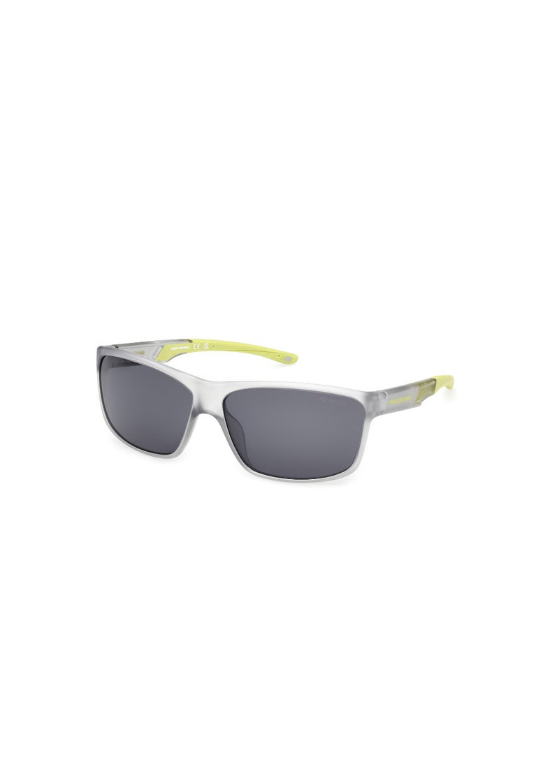 SKECHERS نظارات شمسية للرجال مستطيلة من سكيشرز SE0015820D63 بإطار كامل - Image 1